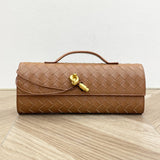 Handmade Cowhide Braided Clutch Bag