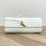 Handmade Cowhide Braided Clutch Bag