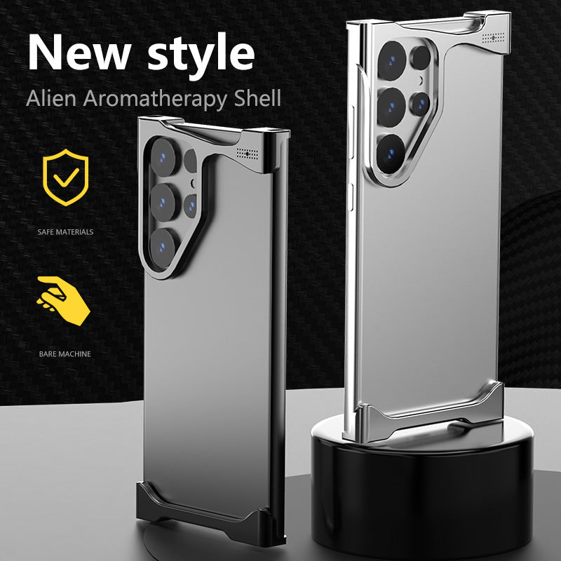 Irregular Titanium Alloy Bumper Borderless Case for Samsung