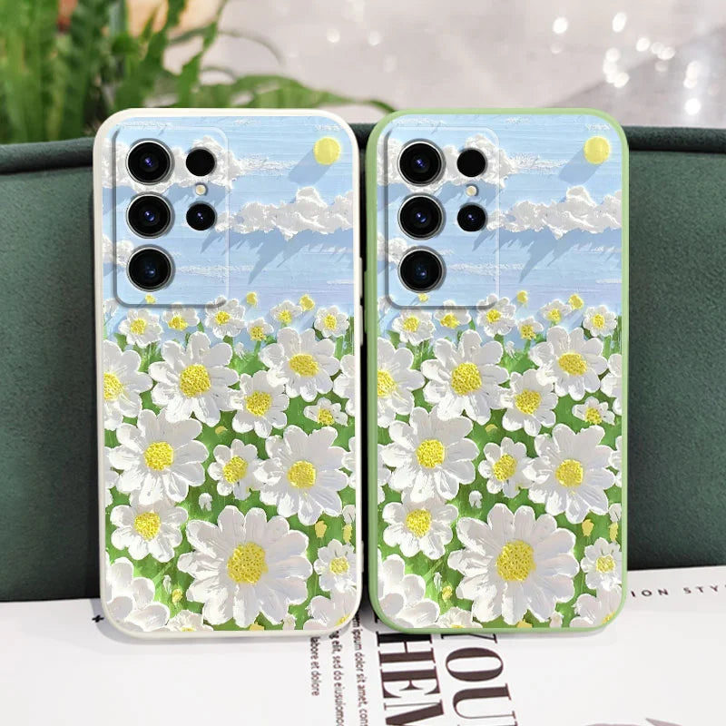 Oil Sunflower Case For Samsung Galaxy