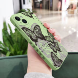 Silicone Oriental Butterfly Case For iPhone