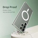 Original Transparent Hard PC Magnetic Case For Samsung