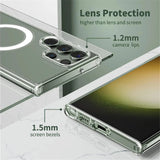 Original Transparent Hard PC Magnetic Case For Samsung