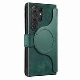 Leather Removable Wallet Card Slot Flip Holder Magnetic Case for Samsung