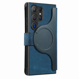 Leather Removable Wallet Card Slot Flip Holder Magnetic Case for Samsung