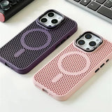 Honeycomb Grid Mesh Cooling Magnetic Case for iPhone