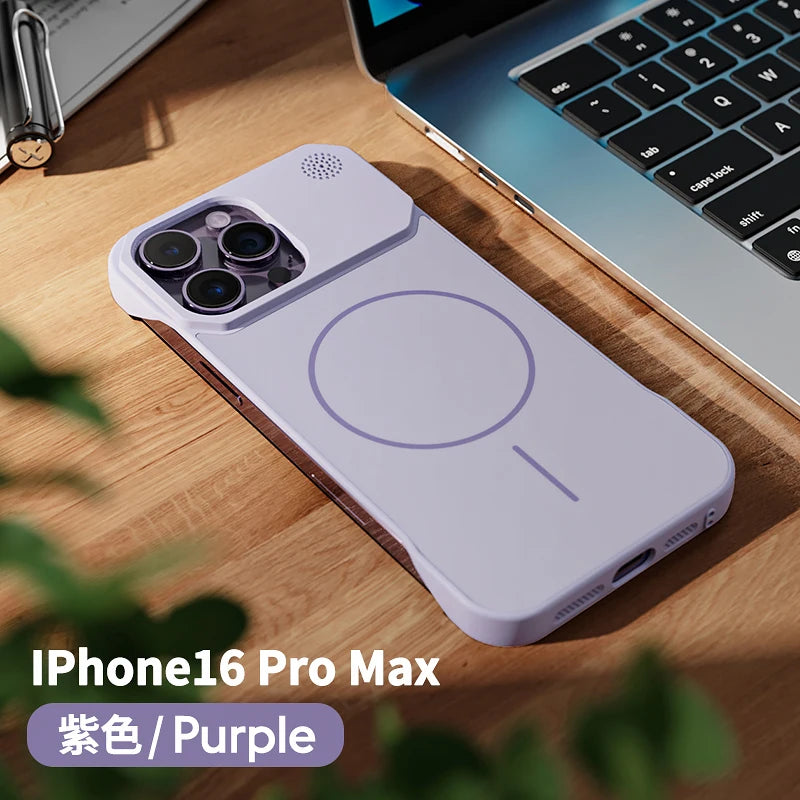 Magnetic Matte Frameless Aromatherapy Case For iPhone