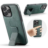 Ultra-thin Leather Bracket Back Cover for iPhone