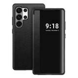 View Flip Leather Anti Drop Protection Case For Samsung