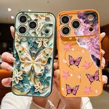 Magnetic Butterfly Pattern Phone Case For iPhone