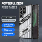 Armor Lens Protection With Holder translucent Case For Samsung