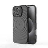 Matte Ripple Magnetic Folding Camera Stand Case For iPhone