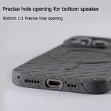Luxury Ultra Thin Weave Grid Breathable Magnetic Case For iPhone