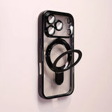 Luxury Plating Magnetic Bracket Phone Case For iPhone