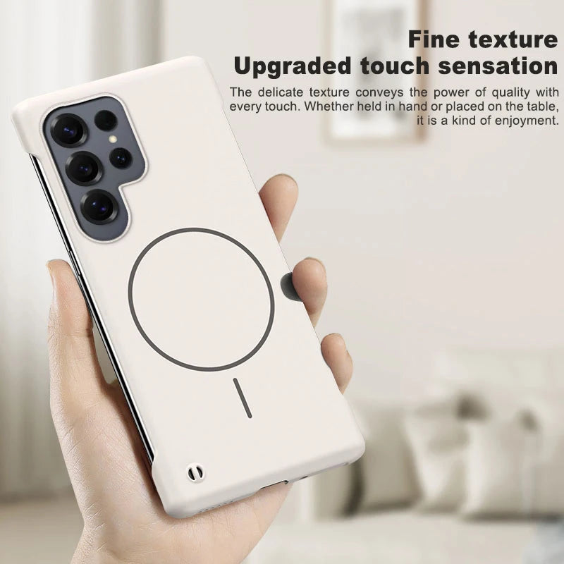 Frameless Solid Color Magnetic Case For Samsung