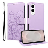 Cute Dog Magnetic Leather Wallet Flip Case for Samsung