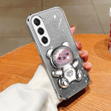 Cute Bear Holder Case For Samsung Galaxy