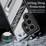 Armor Lens Protection With Holder translucent Case For Samsung
