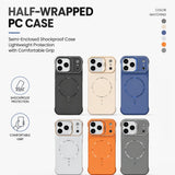 Matte Magnetic Lens Stand Hard PC Case for iPhone