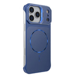 Matte Magnetic Lens Stand Hard PC Case for iPhone