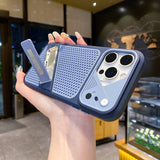 Armor Shockproof Stand Heat Dissipation Case For iPhone