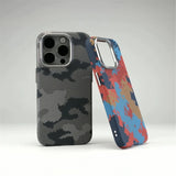Camouflage Graffiti Relief Magnetic Case For iPhone