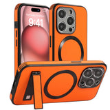 Luxury Magnetic Leather Stand Case For iPhone