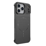 Matte Magnetic Lens Stand Hard PC Case for iPhone