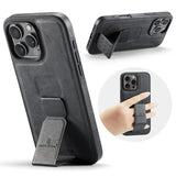 Ultra-thin Leather Bracket Back Cover for iPhone