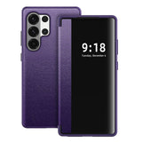 View Flip Leather Anti Drop Protection Case For Samsung