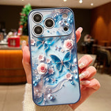 Magnetic Butterfly Pattern Phone Case For iPhone