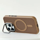 Honeycomb Grid Mesh Cooling Magnetic Case for iPhone