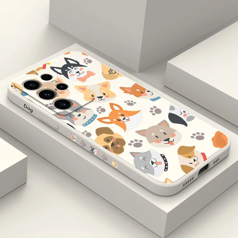 Round Dogs Case For Samsung Galaxy