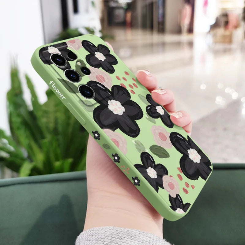Red Bean Flower Phone Case For Samsung Galaxy