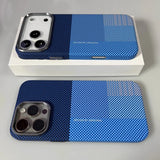 Grid Pattern Magsafe Magnetic Phone Case For iPhone