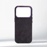 Luxury Shockproof Magnetic Fiber Leather Case For iPhone