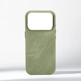 Luxury Shockproof Magnetic Fiber Leather Case For iPhone