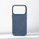 Luxury Shockproof Magnetic Fiber Leather Case For iPhone