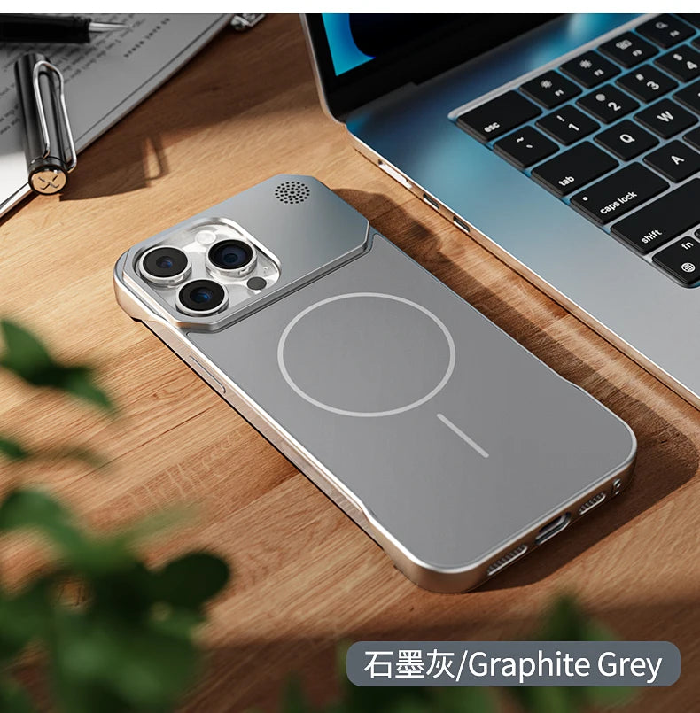 Magnetic Matte Frameless Aromatherapy Case For iPhone
