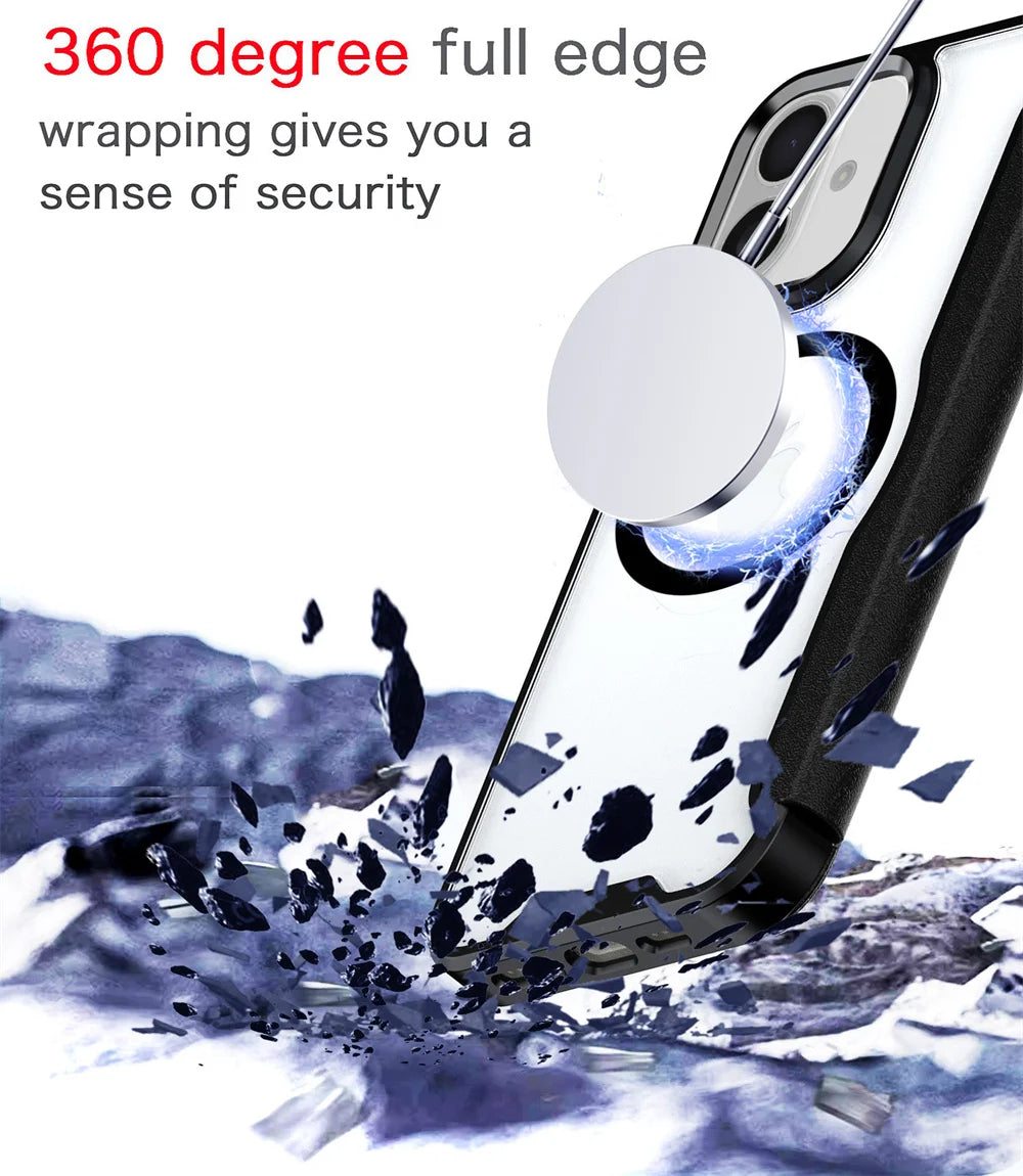 Luxury Flip Slot Card Wallet Magnetic Case For iPhone
