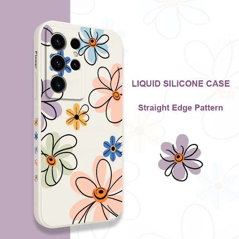 Hoop Flower Case For Samsung Galaxy