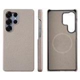 Natural Cowhide Leather Magnetic Case for Samsung