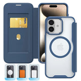 Luxury Flip Slot Card Wallet Magnetic Case For iPhone