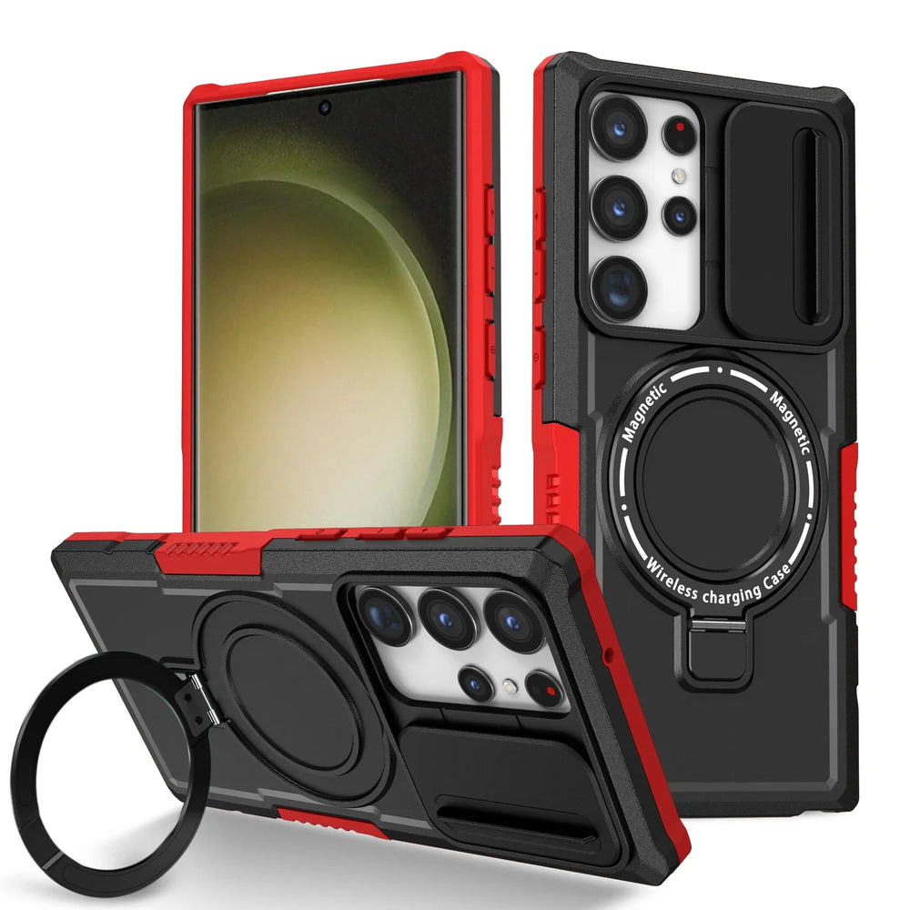 Hybrid Armor Magnetic Case For Samsung