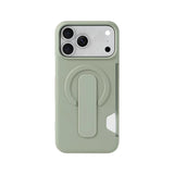 Soft Liquid Silicone Magnetic Strap Holder Card Slot Case For iPhone