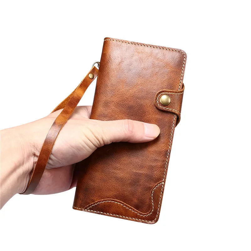 Luxury Genuine Leather Business Case for Samsung