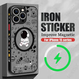 Magnetic Space Astronaut Case For iPhone