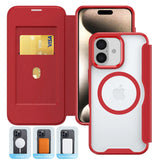 Luxury Flip Slot Card Wallet Magnetic Case For iPhone