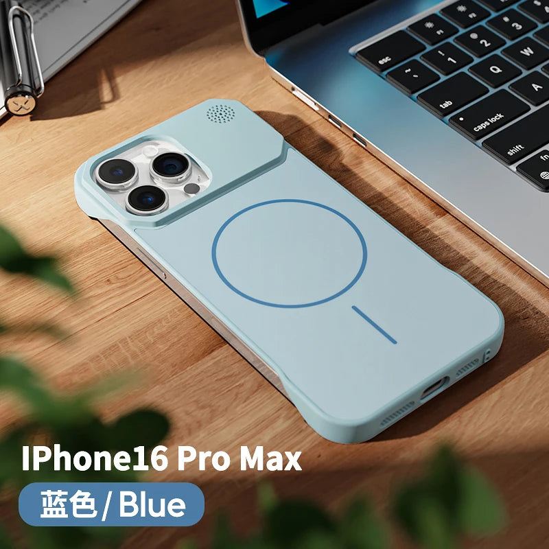 Magnetic Matte Frameless Aromatherapy Case For iPhone