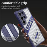 Armor Lens Protection With Holder translucent Case For Samsung